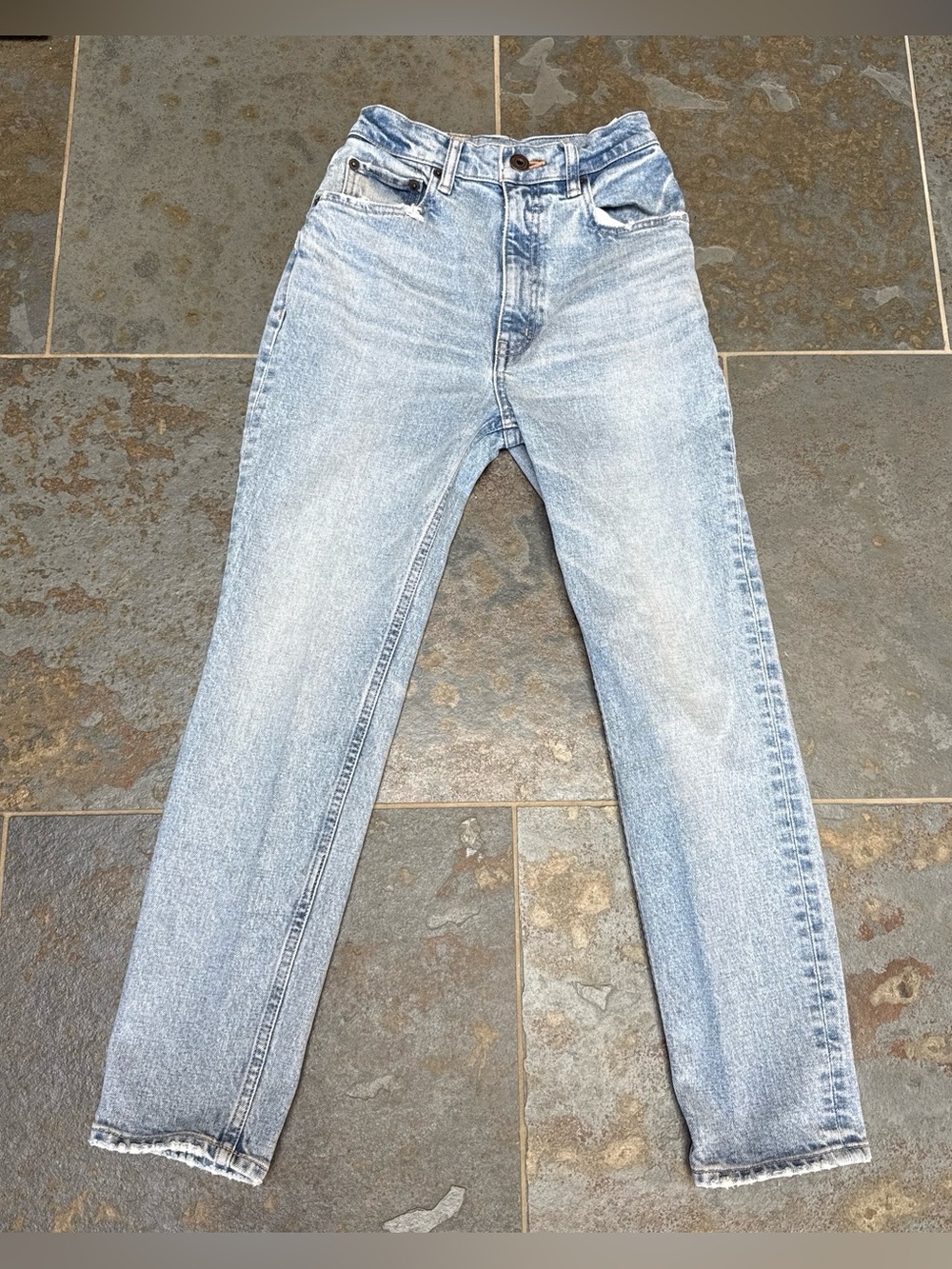 MOUSSY vintage Japan Light Wash High-Rise Straight Jeans size 24